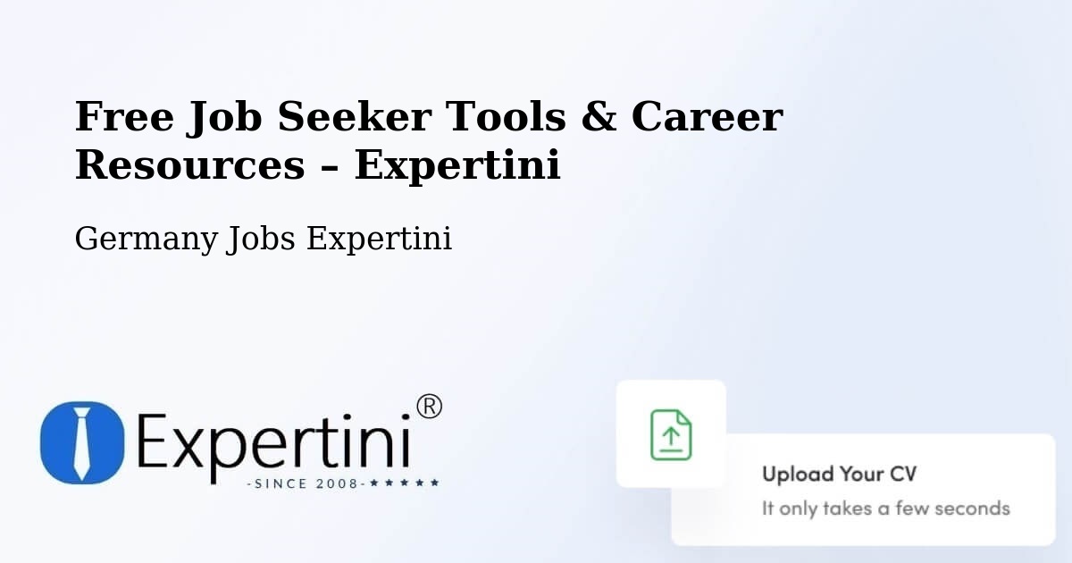 Free Job Seeker Tools & Career Resources – Zwickau - Zwickau, Germany Jobs Expertini