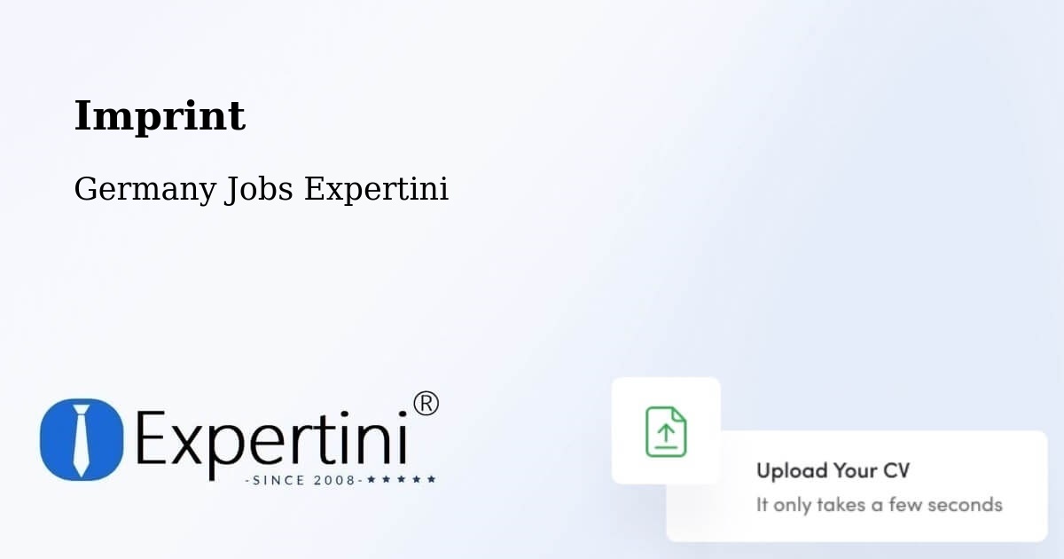 Imprint – Zwickau - Germany Jobs Expertini